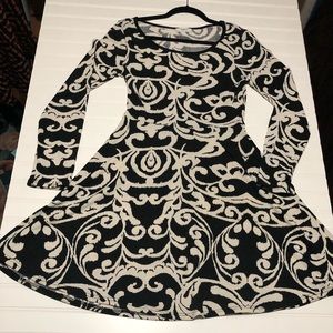 Black & White skater dress